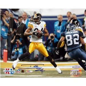 Ike Taylor Signed Steelers SB XL Front View 16x20  Sports 
