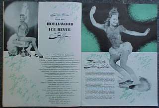 1946 PROGRAM~SONJA HENIE HOLLYWOOD ICE REVUE~SKATING  