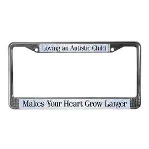 Growing Heart Autism License Plate Frame by  
