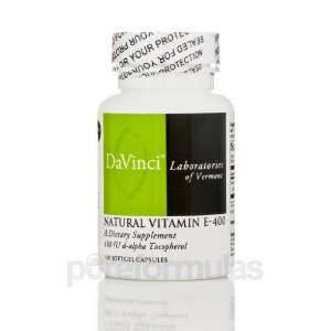  DaVinci Labs Natural Vitamin E 400 100 capsules Health 