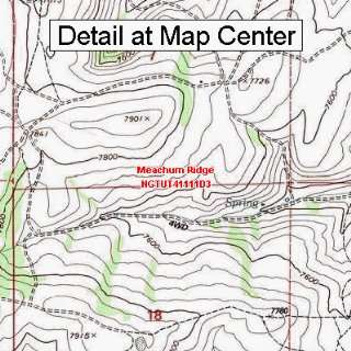  USGS Topographic Quadrangle Map   Meachum Ridge, Utah 
