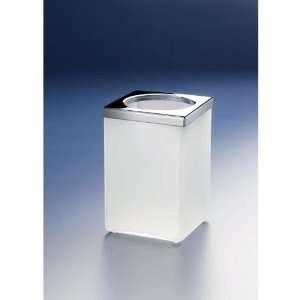 Windisch 91142M Free Standing Frosted Glass Square Toothbrush Holder 