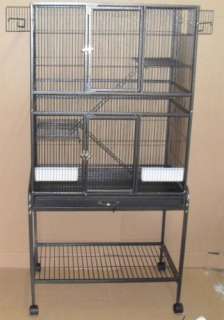 New Wrought Iron 3 Levels Small Animal Cage With Stand
