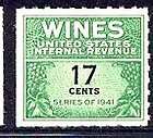 US #RE186 ~ 1951+ IRS WINE REVENUE