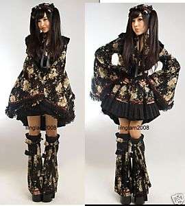 Robe gothic lolita geisha waloli kimono + jupon warmers  