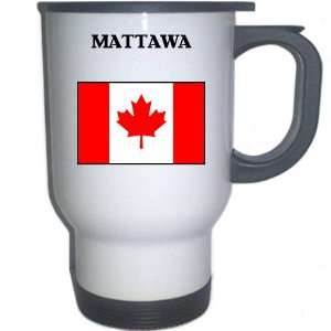  Canada   MATTAWA White Stainless Steel Mug Everything 