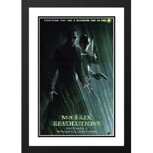 The Matrix Revolutions 20x26 Framed and Double Matted Movie Poster   A