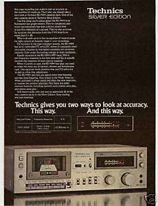 RARE 1979 Technics RS M44 Cassette Deck Ad  