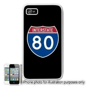  I 80 Interstate 80 Shield Apple Iphone 4 4s Case Cover 