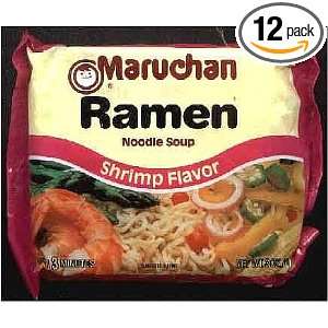 Maruchan Ramen Shrimp, 40.0  Ounce (Pack of 12)  Grocery 