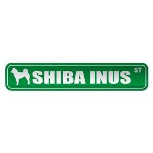   SHIBA INUS ST  STREET SIGN DOG