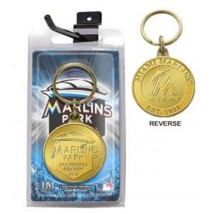  Marlins Park 2012 Inaugural Season Bronze Keychain Sports 
