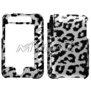 APPLE iPhone 3G, iPhone 3G S Black Leopard (2D Silver) Skin Phone 