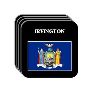  US State Flag   IRVINGTON, New York (NY) Set of 4 Mini 
