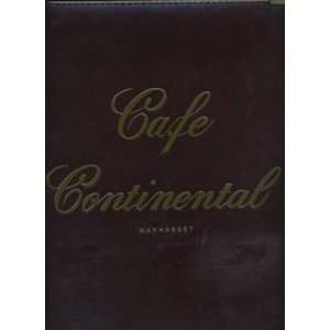  Cafe Continental Menu Manhasset Long Island New York 1990 