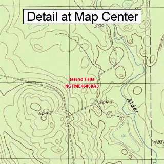  USGS Topographic Quadrangle Map   Island Falls, Maine 