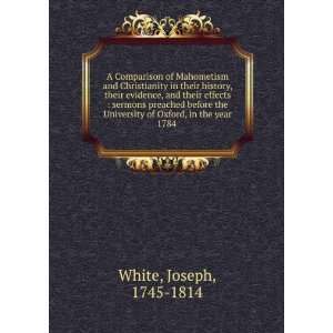   University of Oxford, in the year 1784 Joseph, 1745 1814 White Books