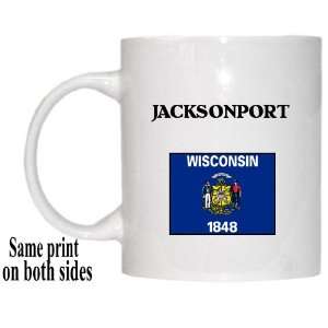  US State Flag   JACKSONPORT, Wisconsin (WI) Mug 