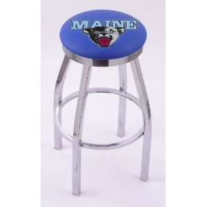  University of Maine 25 Single ring swivel bar stool with 