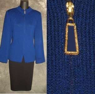 St John collection knit suit jacket blazer size 10 12  