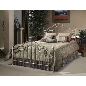  Mableton King Bed Duo Panel In Antique Pewter   Hillsdale 