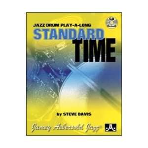  Standard Time Jazz Drums Play Along Book & CD Musical 