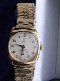 Superb Vintage Mens Rolex Tudor 9 ct Gold Watch, Fantastic condition 