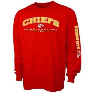 Kansas City Chiefs Red Team Tradition Long Sleeve T shirt  