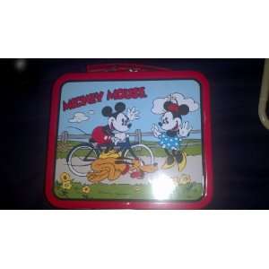    Mickey Mouse Small Tin Carry All / Lunchbox 