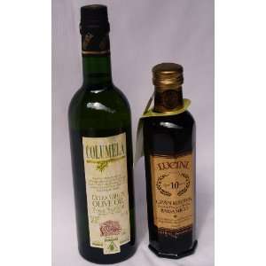 Columela Extra Virgin Olive Oil & Lucini Balsamic Vinegar Reserva 