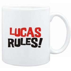  Mug White  Lucas rules  Male Names