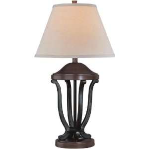   Lamp with Light Beige Fabric Shade   Lucania Series