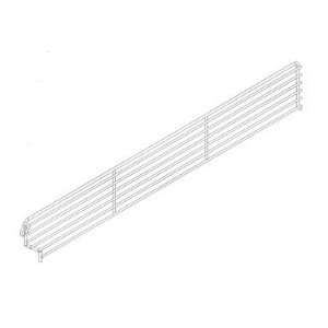 Lozier Corp BFD316SPC Wire Bin Divider 3x16   Silver (Pack of 20)