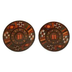  Ceramic plates, Sacred Art (pair)