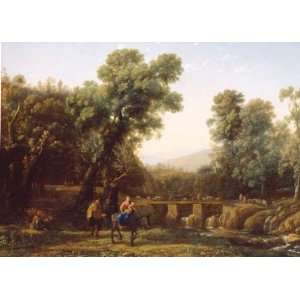 Hand Made Oil Reproduction   Claude Lorrain   24 x 18 inches   The 