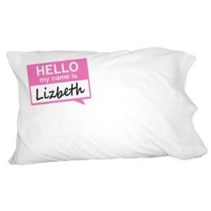  Lizbeth Hello My Name Is Novelty Bedding Pillowcase Pillow 