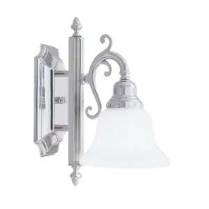 Livex Lighting 1281T 05 French Regency Wall Sconce in Chrome