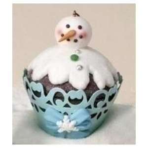   Sweet Memories Snowman Cupcake Christmas Ornament