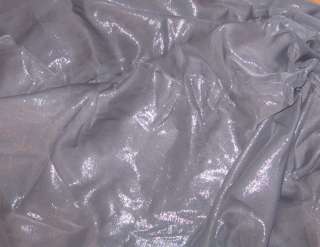 Silk Lame CHIFFON Fabric DUSTY PURPLE STRIPES LUREX 48  