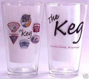 The Keg beer, brewery Stevens Point pint glasses 4  