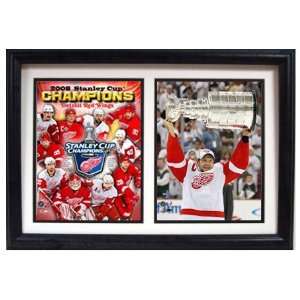 Detroit Red Wings Champions Lindstrom Memorabilia Including Two 8 x 