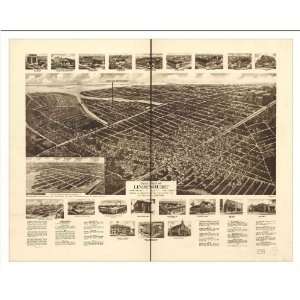  Historic Lindenhurst, New York, c. 1926 (L) Panoramic Map 