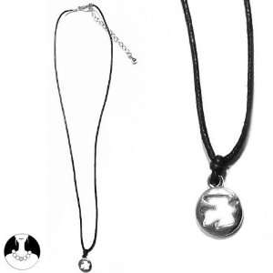 SG Paris Necklace Black Cord Rhodium Noir/Jet Necklace Necklace Metal 