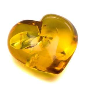  Baltic Ligt Honey Amber Heart for Valentines Day Gift 