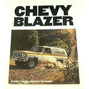   1977 77 Chevrolet Chevy BLAZER Truck BROCHURE C10 K10 