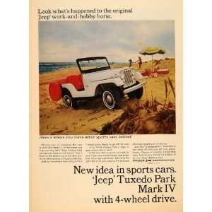  1965 Ad Kaiser Jeep Corp Automobile 4 Wheel Drive Beach 
