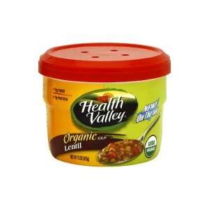  Health Valley Lentil Soup, Organic, 15 oz, (pack of 3 
