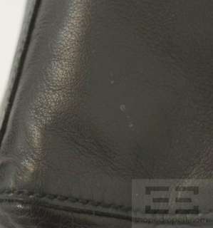Miu Miu Black Leather Framed Kiss Lock Frame Bag  