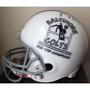 Lenny Moore Autographed Full Size Baltimore Colts Commerative Helmet