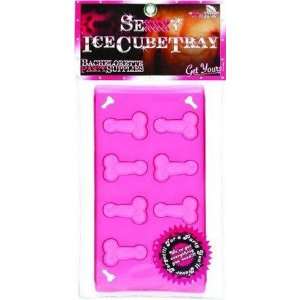  Bundle Little Pecker Ice Cube Tray and 2 pack of Pink Silicone 